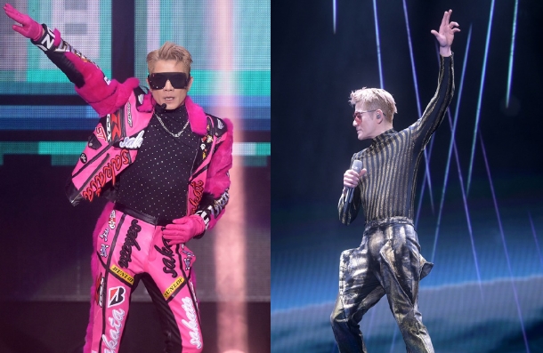 郭富城演唱会秒变乡村风,东北大花布的样子的服装热舞,展现出东北风舞台(图1) 郭富城演唱会秒变乡村风,东北大花布的样子的服装热舞,展现出东北风舞台(图1)